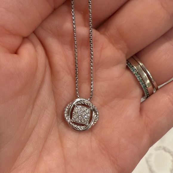 Jewelry - David Yurman PETITE INFINITY PENDANT NECKLACE
Sterling Silver with Diamonds, 8mm